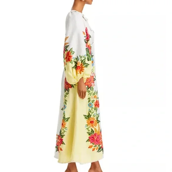 FARM Rio | Bloom Garden Linen Maxi Dress - Picture 4 of 5